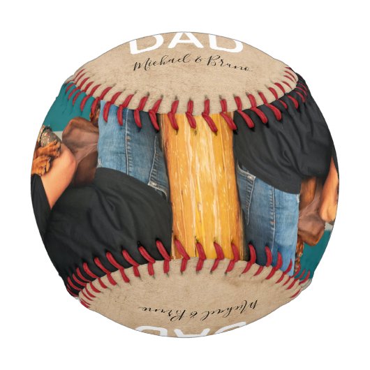 世界素朴の犬最高ののパパ2写真 野球ボール (正面)