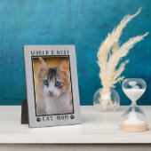 世界素朴の猫モマ最高のーポーがペットの写真をプリント フォトプラーク (側面)