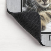 世界素朴の猫最高ののパパ写真 マウスパッド (コーナー)