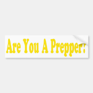 世界終末のPreppersのステッカー バンパーステッカー