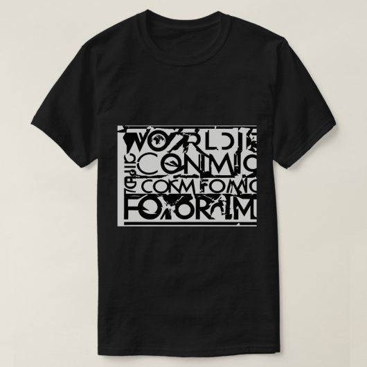 世界経済フォーラムのロゴ Tシャツ (デザイン正面)