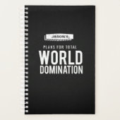 世界統制チェックリスト | おもしろい名前をカスタムする プランナー手帳 (正面)