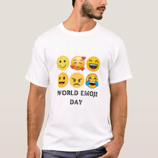世界絵文字の日 記念ポスター Tシャツ