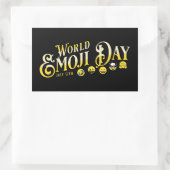 世界絵文字の日 長方形シール (バッグ)