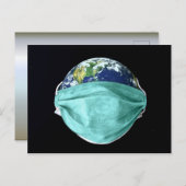 世界緊急コロナウイルス ポストカード (正面/裏面)