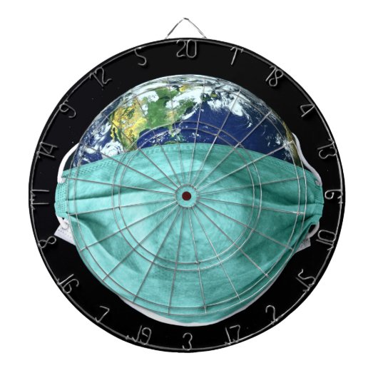 世界緊急時コロナウイルス ダーツボード (正面)