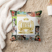 世界義母最高の義母写真コラージュ クッション (ブランケット)