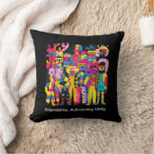 世界考えの日々の友好の擁護 クッション (ブランケット)