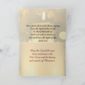 世界聖書の聖句グリーティングカードのイエス・ライト シーズンカード (内部)