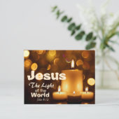 世界聖書の詩のはがきのイエス・ライト シーズンポストカード (スタンド正面)