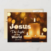 世界聖書の詩のはがきのイエス・ライト シーズンポストカード (正面/裏面)