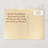 世界聖書の詩のはがきのイエス・ライト シーズンポストカード (裏面)