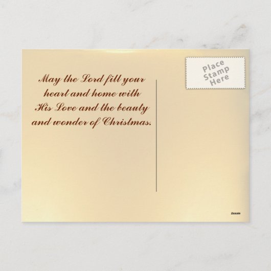 世界聖書の詩のはがきのイエス・ライト シーズンポストカード (裏面)