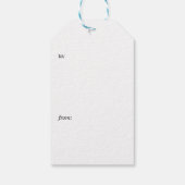 世界聖書エレガント聖句クリスマスの光 ギフトタグ (裏面)