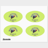 世界肝炎の日。肝炎と戦う。 楕円形シール (シート)