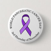 世界膵がんデー11月 缶バッジ (正面)