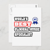 世界臨床最高のナース ポストカード (正面/裏面)