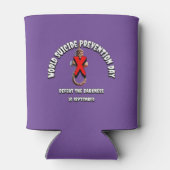 世界自殺防止デー。闇を倒す。 缶クーラー (裏面)