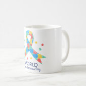 世界自閉症啓発デー コーヒーマグカップ (正面右)