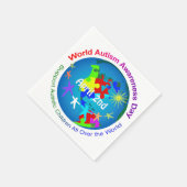 世界自閉症啓発デー スタンダードカクテルナプキン (角)