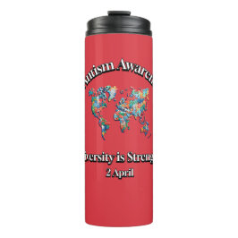 世界自閉症啓発デー。ダイバーシティは強さ タンブラー