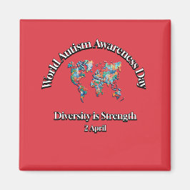 世界自閉症啓発デー。ダイバーシティは強さ マグネット