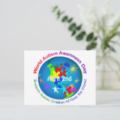 世界自閉症啓発デー ポストカード (スタンド正面)