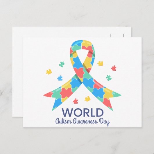世界自閉症啓発デー ポストカード (正面/裏面)