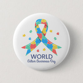 世界自閉症啓発デー 缶バッジ