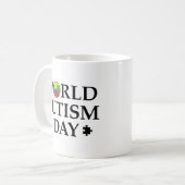 世界自閉症記念日 コーヒーマグカップ (正面左)