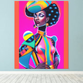 世界舞台の落ち着いたケン・ゲージ・アート キャンバスプリント (インサイチュ (ウッドフロア))