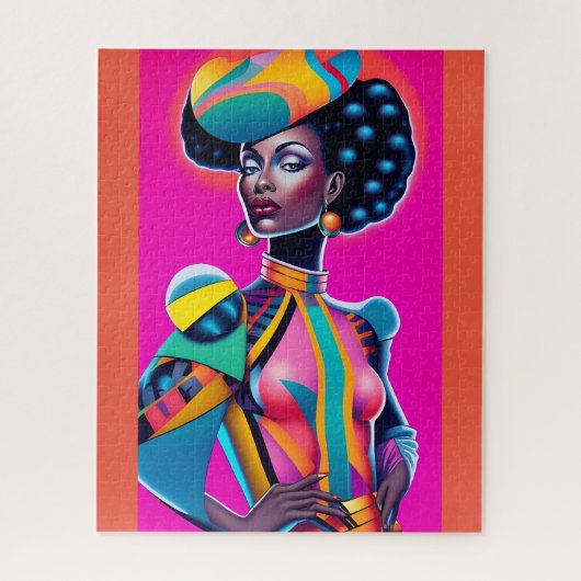 世界舞台の落ち着いたケン・ゲージ・アート ジグソーパズル (縦)