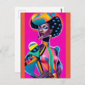 世界舞台の落ち着いたケン・ゲージ・アート ポストカード (正面/裏面)