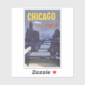 世界航空便の旅行ポスター シール (シート)