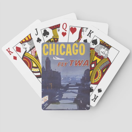 世界航空便の旅行ポスター トランプ (裏面)