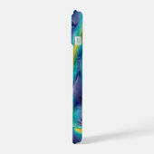 世界規模の風の可視化 iPhone 15ケース (左側面)