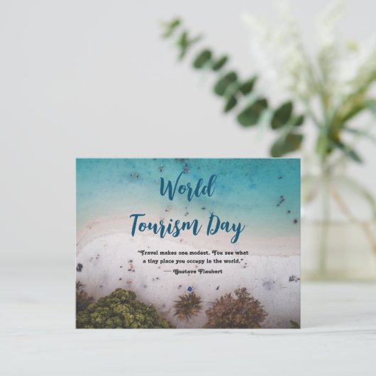 世界観光日葉書ハッピーツーリズム日 ポストカード (スタンド正面)