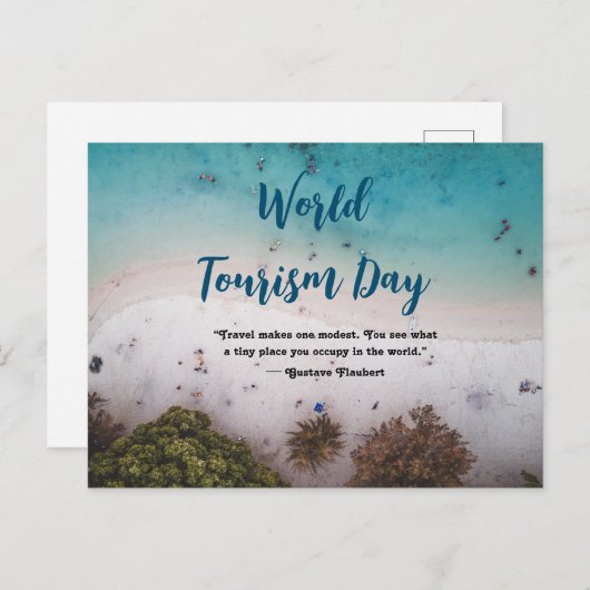 世界観光日葉書ハッピーツーリズム日 ポストカード (正面/裏面)