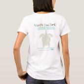 世界言葉ウミガメTシャツ Tシャツ (裏面)