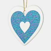 世界言語オーナメント セラミックオーナメント (左)