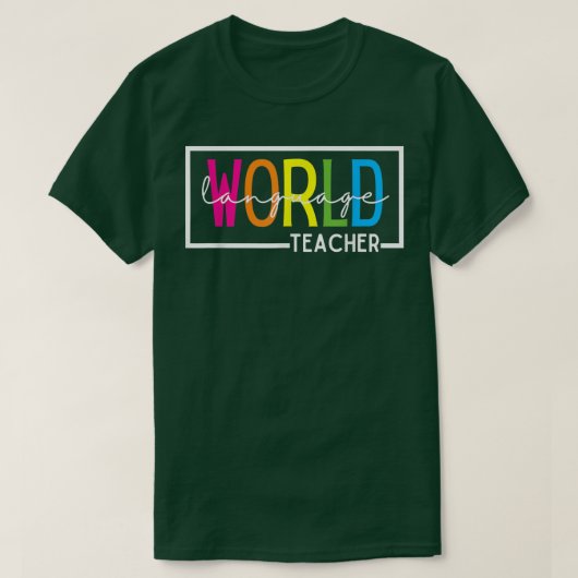 世界言語先生 Tシャツ (デザイン正面)