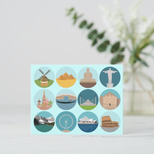 世界記念碑 ポストカード (スタンド正面)