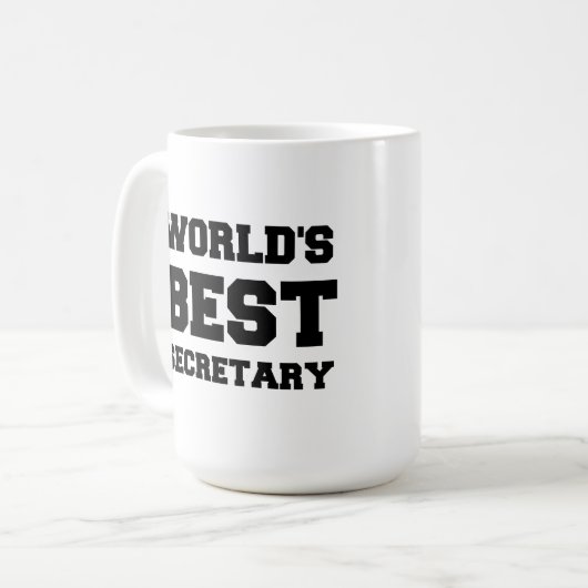 世界記最高の事 コーヒーマグカップ (正面左)