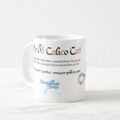 世界語録三毛猫マグカップ コーヒーマグカップ (正面左)