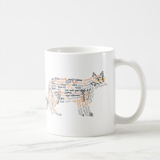 世界語録三毛猫マグカップ コーヒーマグカップ (右)