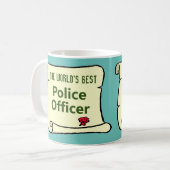 世界警最高の察官。 コーヒーマグカップ (正面左)