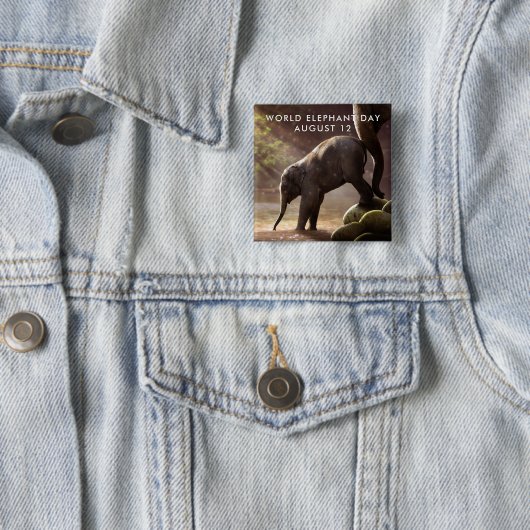 世界象の日 缶バッジ (インサイチュ)