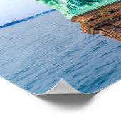 世界貿易センターと自由の女神 ポスター (角)