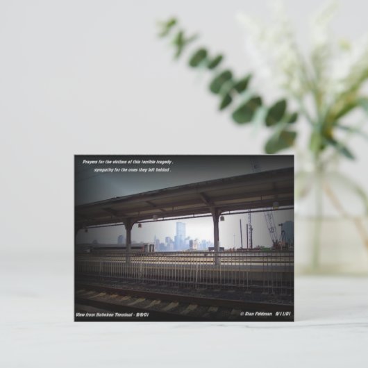 世界貿易センタータワーズ9/11/2001前 ポストカード (スタンド正面)