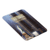 世界貿易センターツインタワーが様式化 マグネット (右側)